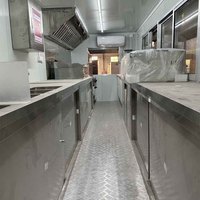 Penjual Grosir Online Gerobak Makanan Persegi Stainless Steel Multifungsi Truk Makanan Beku Cina
