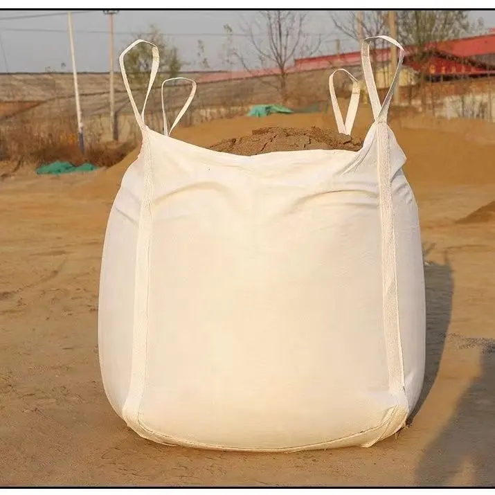 कृषि रसायन निर्माण सामग्री के लिए बड़ी क्षमता वाला सांस लेने योग्य 1000 किलोग्राम एफआईबीसी पीपी बुना बैग