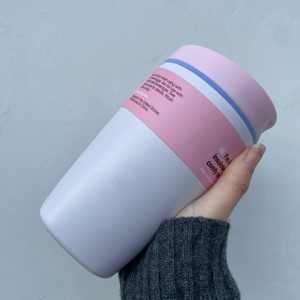 Nuovo Arrivo: Tazza da Caffè in Acciaio Inox a Doppia Parete da 12oz, Tumbler Isolato Antigoccia <span class=keywords><strong>con</strong></span> Coperchio Scorrevole per Auto - Product Image 3