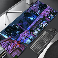 Tapis de souris de jeu artistique personnalisé grand tapis de souris anime caoutchouc bord verrouillable grand tapis de souris d'ordinateur portable tapis de bureau