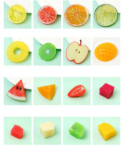 Fournitures de décoration faux citron pour cuisine de mariage Ornement de fruits de noël Simulation de tranches de citron Fruits artificiels - Product Image 3