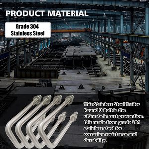 M4 M5 M6 3/8 SS 304 316 Thép Không Gỉ Độ Chính Xác Cao DIN 3570 Nhiệm Vụ Nặng Nề Xe Tải Phẳng <span class=keywords><strong>U</strong></span> Hình Bu Lông - Product Image 5