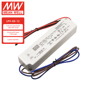 MEAN WELL LPV-60-12 Constant Voltage Single Output Switching <strong>Power</strong> <strong>Supply</strong> LED Driver - Product Image 1