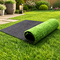 Gazon artificiel K6 15 mm, gazon synthétique, tapis de gazon artificiel, gazon paysager pour jardin, balcon, terrasse, cour, décoration