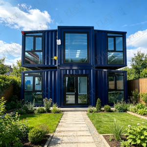 FLKT Chambre <span class=keywords><strong>de</strong></span> conteneur moderne <span class=keywords><strong>de</strong></span> luxe préfabriquée extensible, structure en acier, résistante aux cyclones, au vent et aux tremblements <span class=keywords><strong>de</strong></span> <span class=keywords><strong>terre</strong></span> - Product Image 1