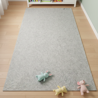 Sous-couche de tapis en feutre non tissé thermocollée avec support adhésif antidérapant, résistante à l'huile et adaptée aux animaux domestiques, pour la protection des sols en bois dur et carrelage