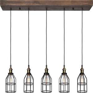 Trang Trại Truyền Thống Treo Ánh Sáng Đa Bóng Đèn <span class=keywords><strong>LED</strong></span> Bằng Gỗ Bóng Đèn Chùm Đèn Cho Chiếu Sáng Nhà Mặt Dây Chuyền Đèn Cho Nhà - Product Image 2