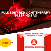 Sac de couchage de thérapie par lumière rouge 2520 LED 660nm 850nm Couverture enveloppante infrarouge proche pour tout le corps Récupération musculaire Relaxation des articulations