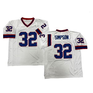 Maillot de rugby vintage pour homme, style cousu, 12 Jim Kelly 32 O.J. Simpson 34 Thurman Thomas 78 Bruce Smith 83 <span class=keywords><strong>Andre</strong></span> Reed S-3XL - Product Image 2