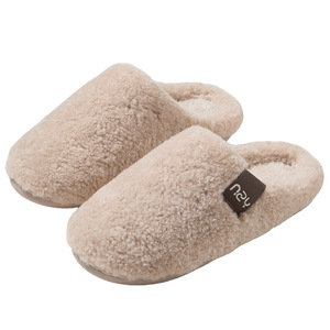 Pantoufles personnalisées avec logo, pantoufles chaudes en coton pour couples en automne et en hiver, silencieuses et antidérapantes à l'intérieur, TPR - Product Image 1