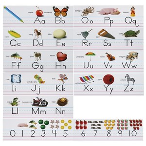 English Alphabet Flash Cards 0-10 Numbers Letters Learning Cards For Toddlers Age 4-6 Years Cognitive Educational Toy - Product Image 1