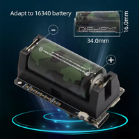 Carte de développement MCU TTGO T-OI PLUS RISC-V ESP32-C3 avec support de batterie rechargeable 16340, compatible Wi-Fi et BLE