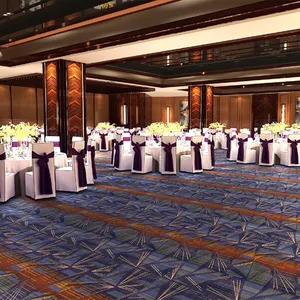 luxury hotel event wedding banquet hall colorful floor carpets