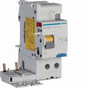 BDF263N Personalizzabile con blocco differenziale Hager 2P 63A tipo F 30mA 2M - Product Image 1