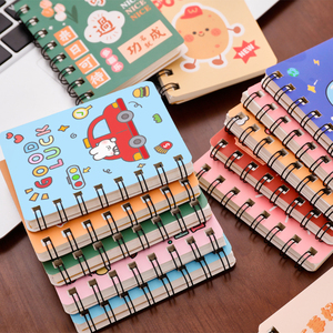 Kawaii Cartoon Dog Food Bear <strong>Blank</strong> Inside Spiral <strong>Notebooks</strong> A7 Pocket Mini Planner <strong>Notepads</strong> Cute Animal for Drawing Korean School - Product Image 3