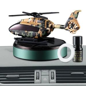 Nouvelle décoration d'aromathérapie pour voiture et avion solaire, lumière rotative sensible à la lumière, parfum solide, design magnétique, parfum automobile - Product Image 2