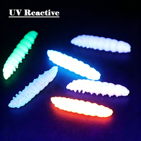 Leurre souple bionique Spinpoler Hot Sell 38mm/1.12g flottant en TPE, effet UV phosphorescent pour la pêche au bar, accessoires de pêche