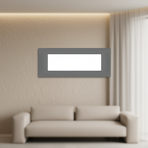 7 Way Grey Soft <b>Touch</b> Plate Compatible With Vimar Plana <b>Switches</b> - Product Image 3
