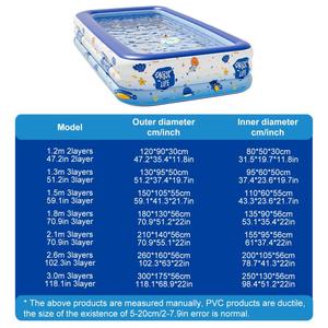 Piscina Inflable Grande <span class=keywords><strong>para</strong></span> Familias, Interior/Exterior, <span class=keywords><strong>para</strong></span> Bebés y Niños, Ideal <span class=keywords><strong>para</strong></span> Recién Nacidos - Product Image 6