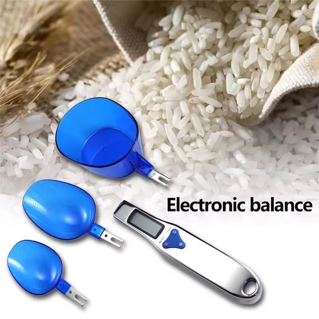 LCD Display Digital Kitchen Scale 500g/0.1g Electronic Measuring Spoon 3 Detachable Weighing Units Battery Powered High Food