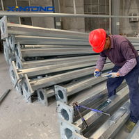 Poteau d'éclairage de rue conique à bras unique en acier galvanisé XINTONG 9m