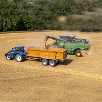 Remorques agricoles à benne basculante robustes de 4800 kg, remorques agricoles à traction par tracteur