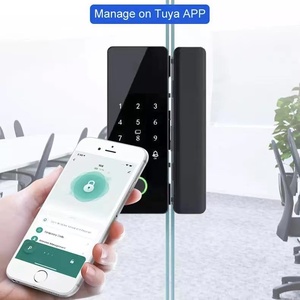 Tuya – serrure de porte en verre, application de télécommande, empreinte digitale, mot de passe, déverrouillage de porte en verre numérique - Product Image 2