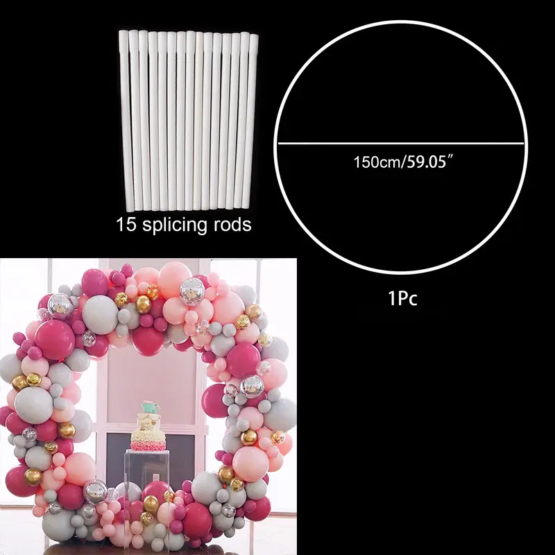 Kit arco per palloncini cornice arco circolare per supporto per supporto per palloncini arco decorazioni per il compleanno di nozze sfondo per Baby Shower