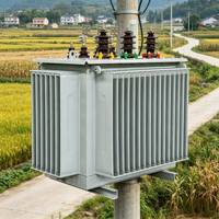 Transformateur immergé dans l'huile triphasé 50Hz 35kV 380V en cuivre/aluminium 10kVA-150kVA Prix usine Personnalisé