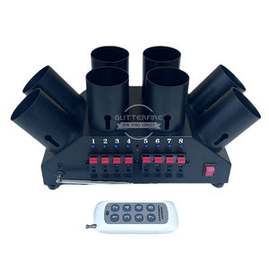 GLITTERFIRE ELT08R مروحة حديدية على شكل مروحة تحكم عن بعد بجهاز تحكم عن بعد نظام إطلاق الألعاب النارية 8 طلقات لحفل الزفاف العام الجديد عيد الميلاد - Product Image 1