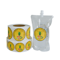 Étiquettes d'expédition personnalisées en vinyle transparent autocollant imperméable pour cosmétiques et lotions, autocollants d'emballage de formes personnalisées