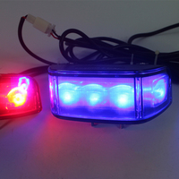 HAIBANG nueva condición LED rojo y azul luz estroboscópica de advertencia seguridad electrónica faro delantero de motocicleta modelo ACE