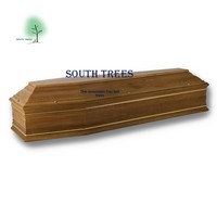 Cercueils en bois massif de style occidental pour l'exportation en Europe et en Amérique du Nord, fournitures funéraires incluant des styles français/allemands/italiens pour l'enterrement