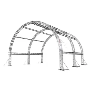 Aluminum Outdoor Event Concert Stage Riser Platform Design Display Roof Stage Spigot Truss Display