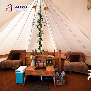 Tente familiale OEM ODM en toile imperméable Oxford et <span class=keywords><strong>yourte</strong></span> mongole avec cloche Tente de glamping pour quatre saisons pour le camping ou la <span class=keywords><strong>maison</strong></span> - Product Image 2