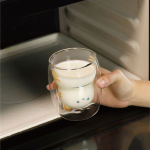 Vaso de vidrio de doble pared apto para lavavajillas de China para merchandising estilo colección - Product Image 3