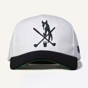 Gorra de béisbol de pana dobby de 5 paneles hecha a medida directamente de fábrica con logo bordado 3D en relieve, banda de sudor de algodón con diseño de frutas, deportiva de invierno - Product Image 2