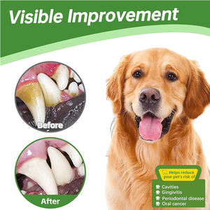 Nettoyage des dents de chat et de chien à motif <span class=keywords><strong>double</strong></span> <span class=keywords><strong>face</strong></span> avec logo personnalisé Lingettes dentaires pour animaux de compagnie - Product Image 5