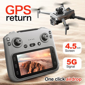 outdoor Professional Airdrop 8K K19 MAX Brushless Drone with 5G GPS 4.5-inch Large Screen Obstacle Avoidance Remote Control UAV - Product Image 4