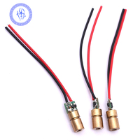 Module laser rouge 650nm 5mW Dot Beam 3-5v 6mm Tête en cuivre