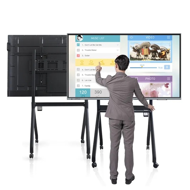 65-Inch 4K LED Touch Screen Monitor Interactive Whiteboard Digital Flat Panel