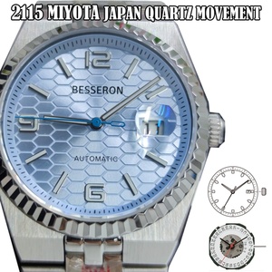 Montre analogique à quartz de luxe pour homme, boîtier 40 mm, verre acier inoxydable, mouvement japonais 20 mm, étanche 5 ATM – Offre Spéciale - Product Image 2