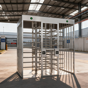 ระบบประตูหมุนอัตโนมัติกลางแจ้งแบบกันน้ำ ความเร็วสูง พร้อมระบบรักษาความปลอดภัย ราคาประหยัด ประตูหมุนเต็มความสูงสำหรับโรงงาน - Product Image 1