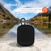 Haut-parleur Bluetooth portable d'extérieur OEM LOGO, étanche IPX7, 10W, Super Bass, avec crochet