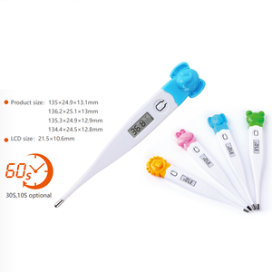 Termometer tubuh Digital desain kartun, alat pengukur suhu tubuh portabel sensitif tinggi untuk demam ketiak bayi dewasa - Product Image 2
