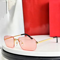 Lunettes de soleil métalliques personnalisées avec verres dégradés polygonaux, style européen et américain, protection UV400 pour femmes et hommes