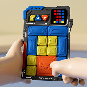 Blocs de puzzle électroniques magnétiques intelligents Huarongdao Vente en gros Jeux de <span class=keywords><strong>société</strong></span> éducatifs en plastique pour enfants de 4 à 6 <span class=keywords><strong>ans</strong></span> Stress - Product Image 1