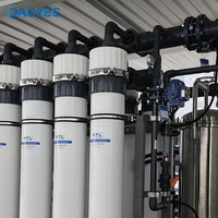 Système UF compact monté sur skid pour la purification de l'eau de rivière et de puits industrielles, capacité personnalisée, pour la réutilisation de l'eau
