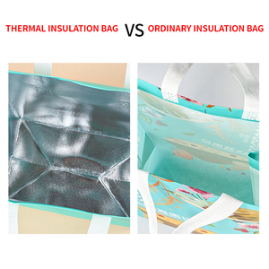 Sac isotherme jetable non tissé pour courses, sac repas pliable pour sorties, sac de plage isotherme pour aliments - Product Image 4