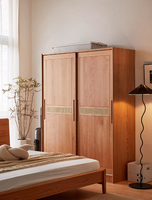 Anpassbarer MDF-Schiebetürenschrank Zeitgenössischer Moderner Großer Kleiderschrank für Schlafzimmer Wohnmöbel
